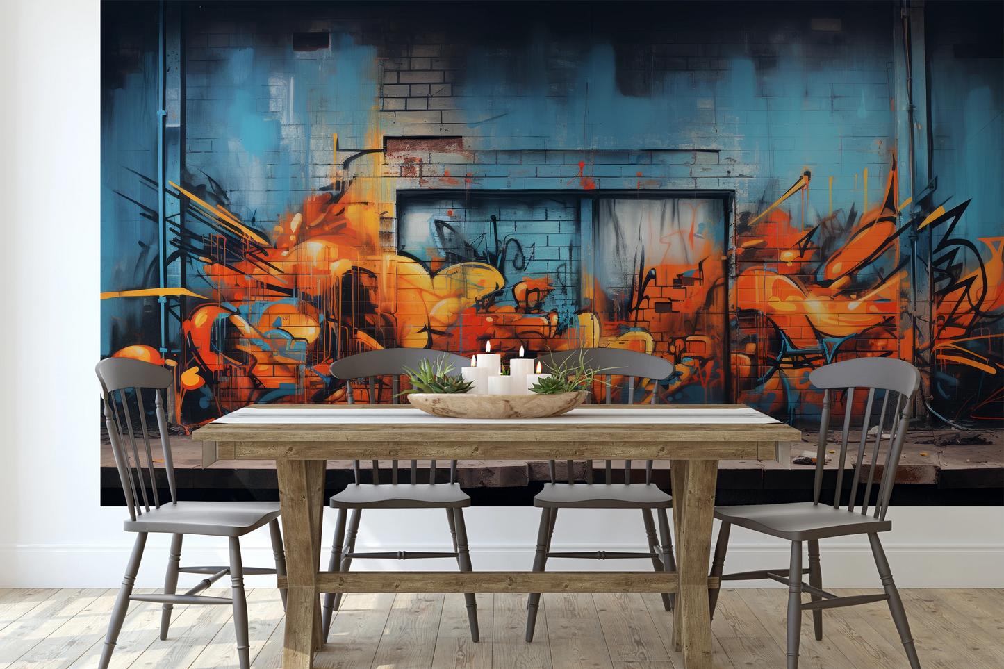 Fototapeta o nazwie Fiery Escape użyta w aranzacji wnętrza.