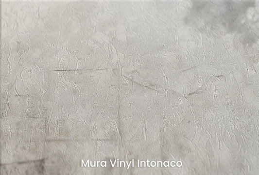 Zbliżenie na artystyczną fototapetę o nazwie URBAN SHADOWS ABSTRACT na podłożu Mura Vinyl Intonaco - struktura tartego tynku.