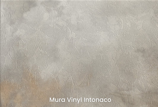 Zbliżenie na artystyczną fototapetę o nazwie TEMPESTUOUS TRANQUILITY na podłożu Mura Vinyl Intonaco - struktura tartego tynku.