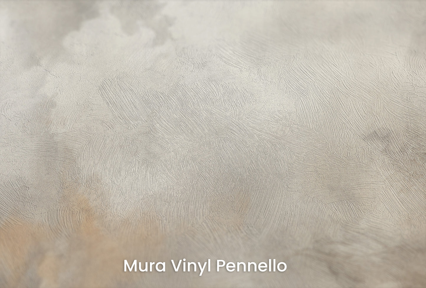 Zbliżenie na artystyczną fototapetę o nazwie TEMPESTUOUS TRANQUILITY na podłożu Mura Vinyl Pennello - faktura pociągnięć pędzla malarskiego.