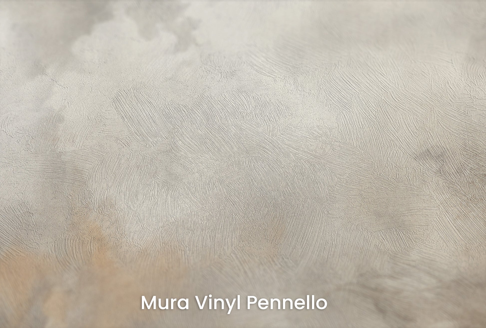 Zbliżenie na artystyczną fototapetę o nazwie TEMPESTUOUS TRANQUILITY na podłożu Mura Vinyl Pennello - faktura pociągnięć pędzla malarskiego.