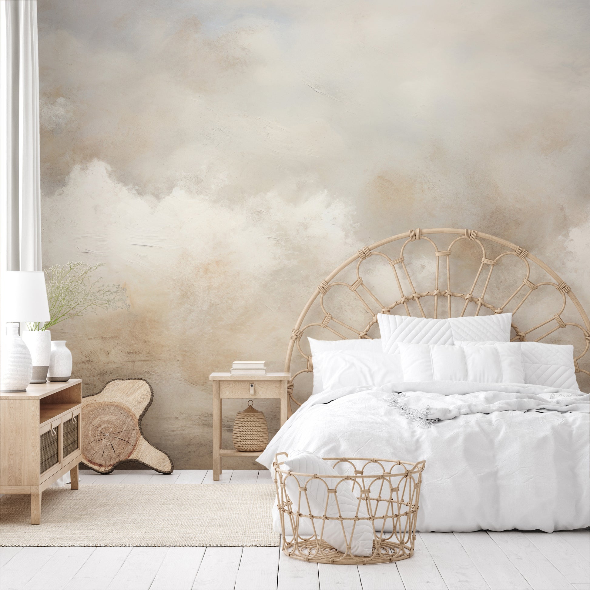 Fototapeta artystyczna o nazwie ETHEREAL CLOUDSCAPE SERENITY pokazana w aranżacji wnętrza.