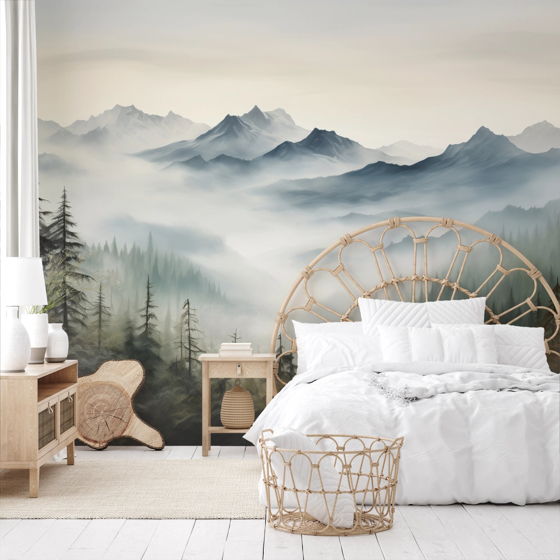 Fototapeta o nazwie Serene Pines użyta w aranzacji wnętrza.