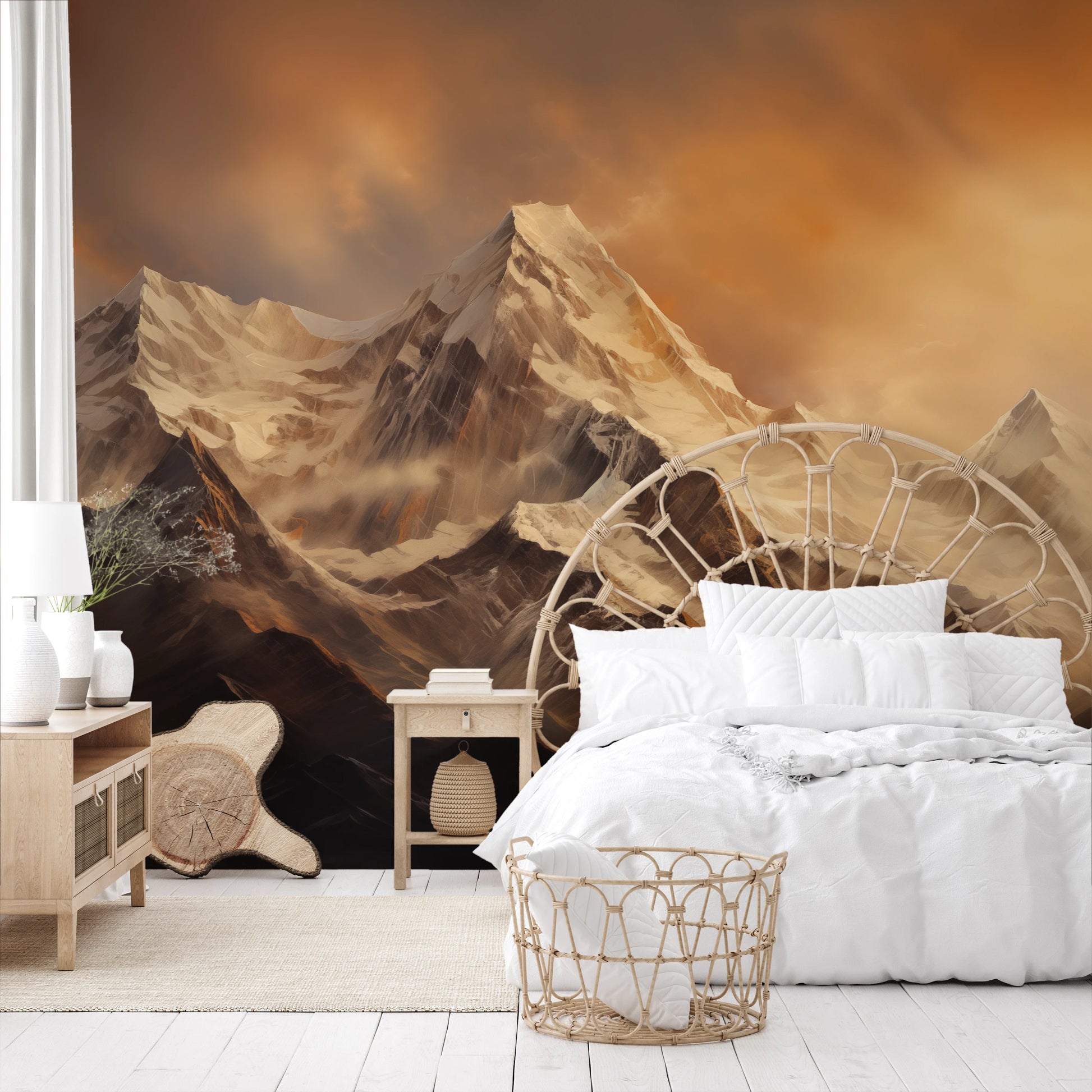 Fototapeta o nazwie Fiery Peaks użyta w aranzacji wnętrza.