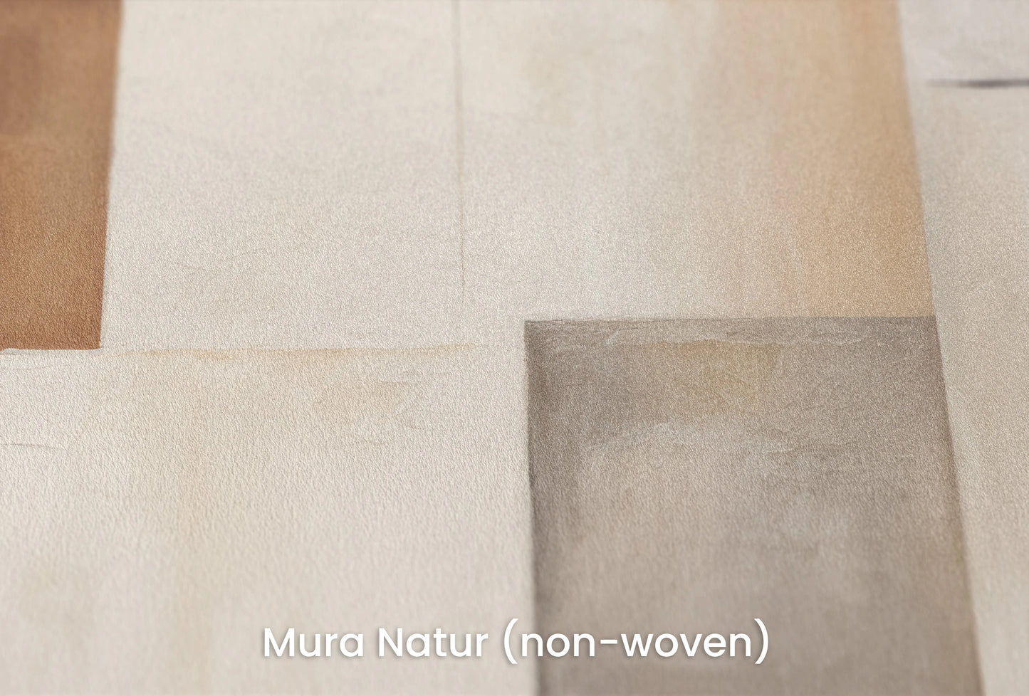 Zbliżenie na artystyczną fototapetę o nazwie Earth Tone Mosaic na podłożu Mura Natur (non-woven) - naturalne i ekologiczne podłoże.
