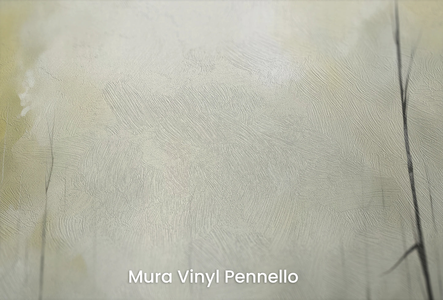 Zbliżenie na artystyczną fototapetę o nazwie Spokój Świtu na podłożu Mura Vinyl Pennello - faktura pociągnięć pędzla malarskiego.