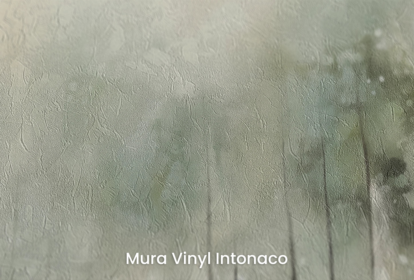 Zbliżenie na artystyczną fototapetę o nazwie Ciche Refleksje na podłożu Mura Vinyl Intonaco - struktura tartego tynku.