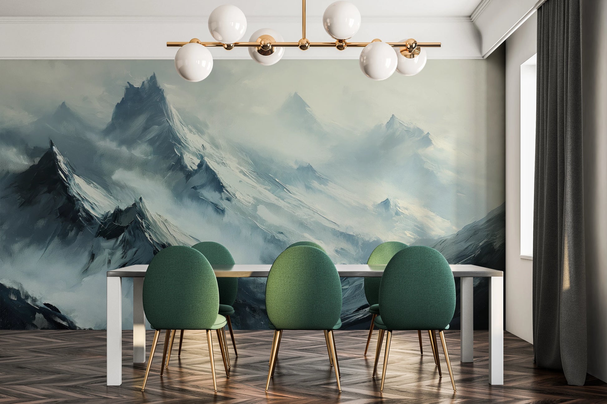 Fototapeta o nazwie Mystical Ridges użyta w aranzacji wnętrza.