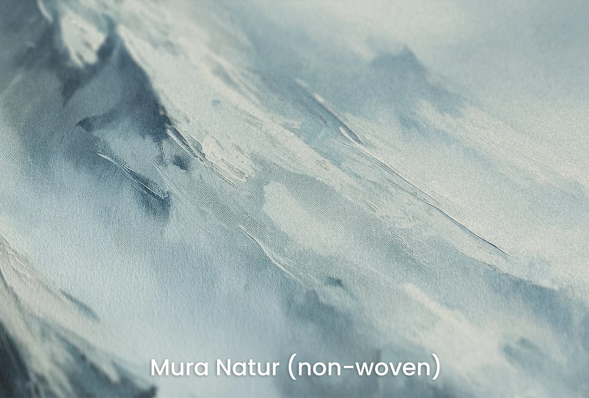 Zbliżenie na artystyczną fototapetę o nazwie Mystical Ridges na podłożu Mura Natur (non-woven) - naturalne i ekologiczne podłoże.