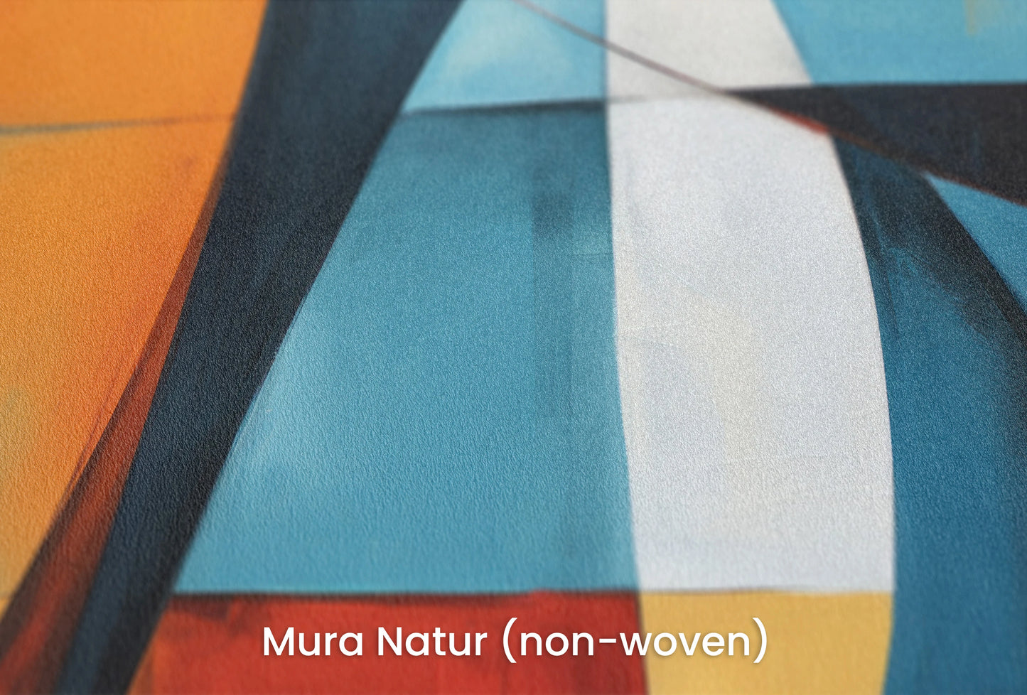 Zbliżenie na artystyczną fototapetę o nazwie Vibrant Abstraction na podłożu Mura Natur (non-woven) - naturalne i ekologiczne podłoże.