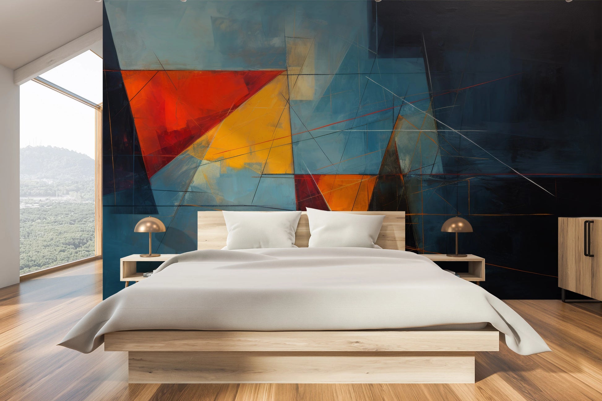 Fototapeta o nazwie Dark Triangles użyta w aranzacji wnętrza.