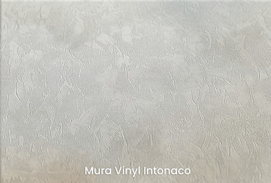 Zbliżenie na artystyczną fototapetę o nazwie COTTON HEAVEN CASCADE na podłożu Mura Vinyl Intonaco - struktura tartego tynku.