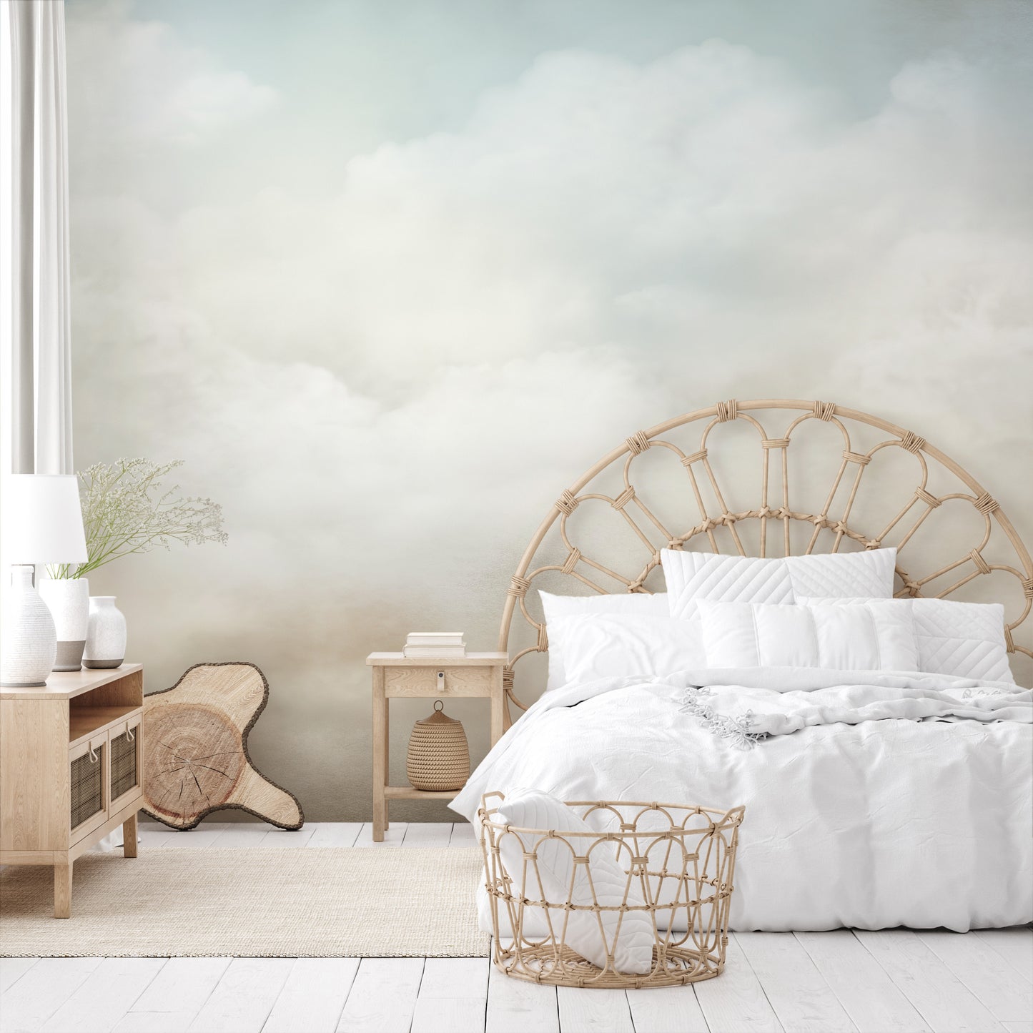 Fototapeta o nazwie COTTON HEAVEN CASCADE użyta w aranzacji wnętrza.