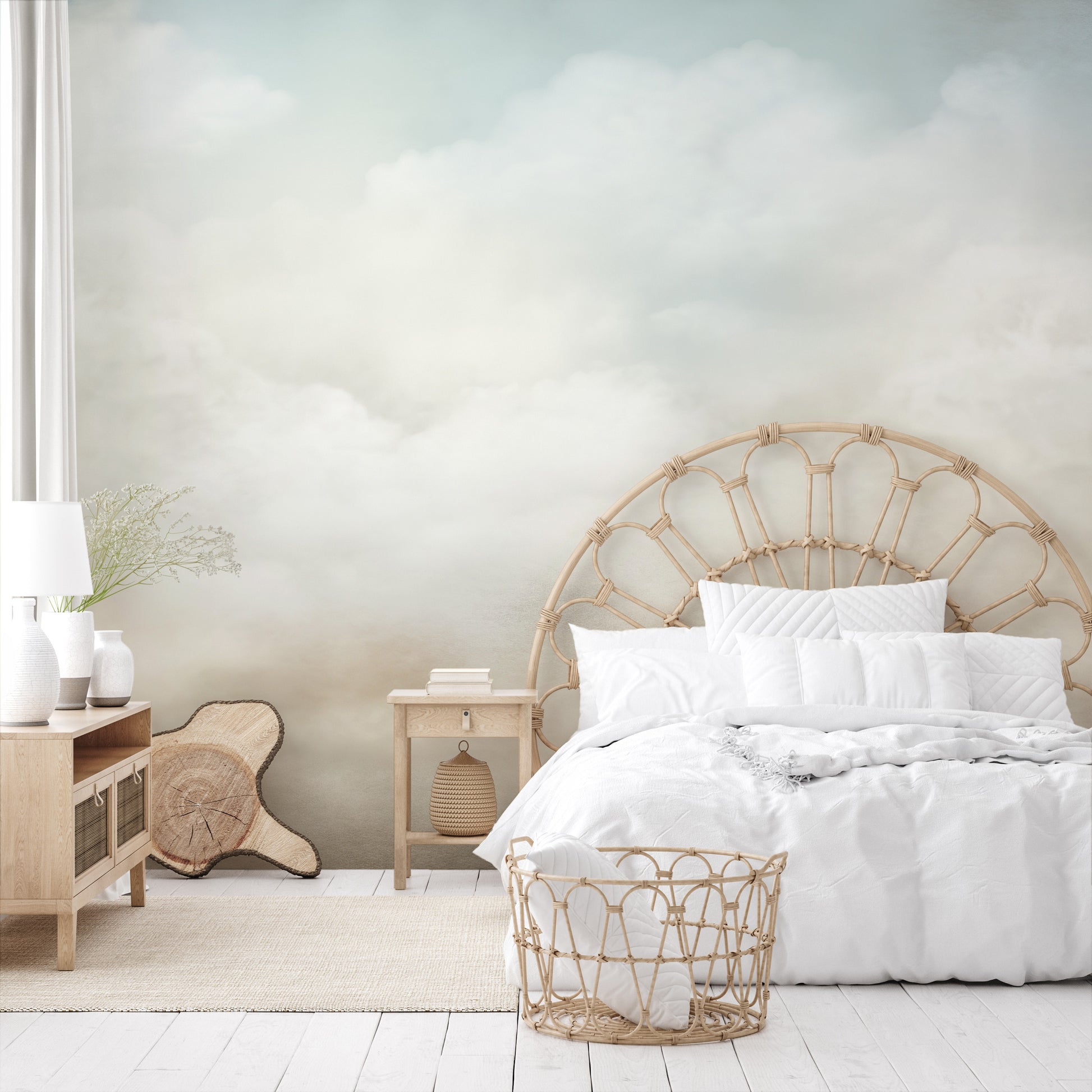 Fototapeta o nazwie COTTON HEAVEN CASCADE użyta w aranzacji wnętrza.