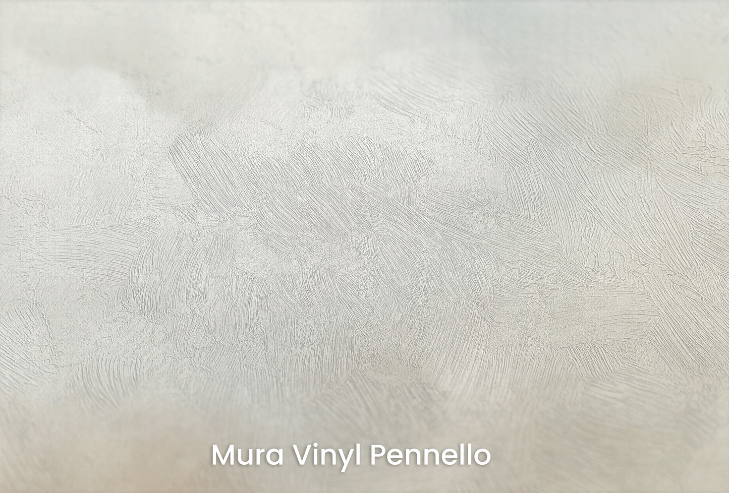 Zbliżenie na artystyczną fototapetę o nazwie COTTON HEAVEN CASCADE na podłożu Mura Vinyl Pennello - faktura pociągnięć pędzla malarskiego.