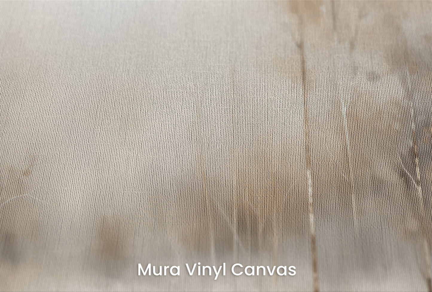 Zbliżenie na artystyczną fototapetę o nazwie SERENE WATERS EDGE MURAL na podłożu Mura Vinyl Canvas - faktura naturalnego płótna.
