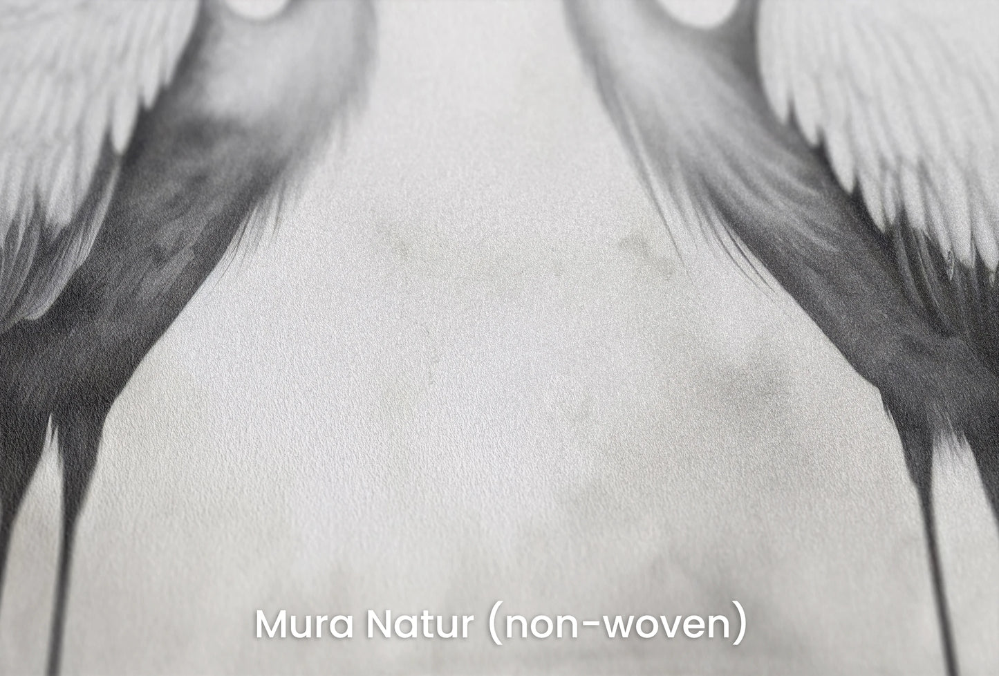 Zbliżenie na artystyczną fototapetę o nazwie Monochrome Elegance #3 na podłożu Mura Natur (non-woven) - naturalne i ekologiczne podłoże.