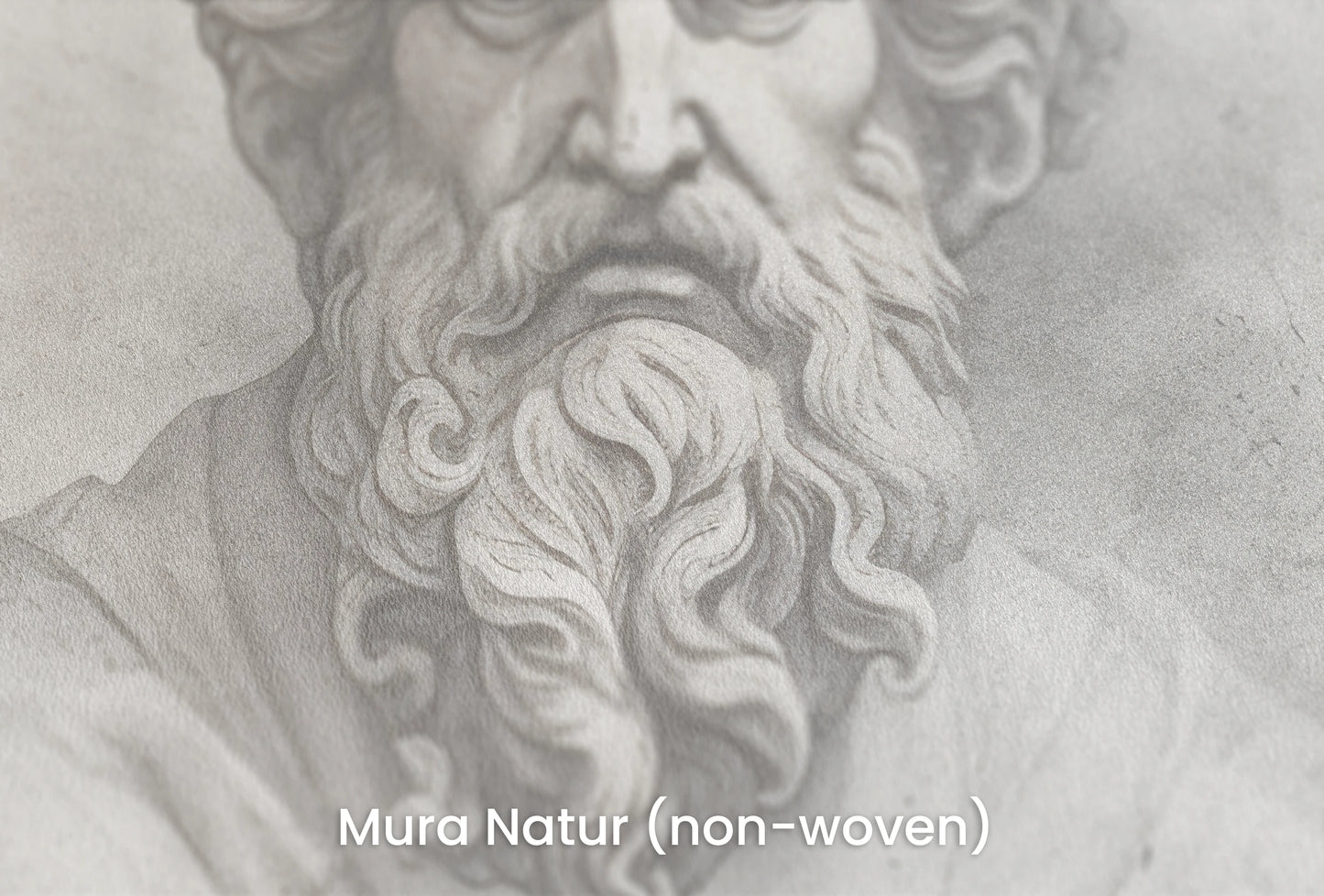 Zbliżenie na artystyczną fototapetę o nazwie Epicurus's Legacy na podłożu Mura Natur (non-woven) - naturalne i ekologiczne podłoże.