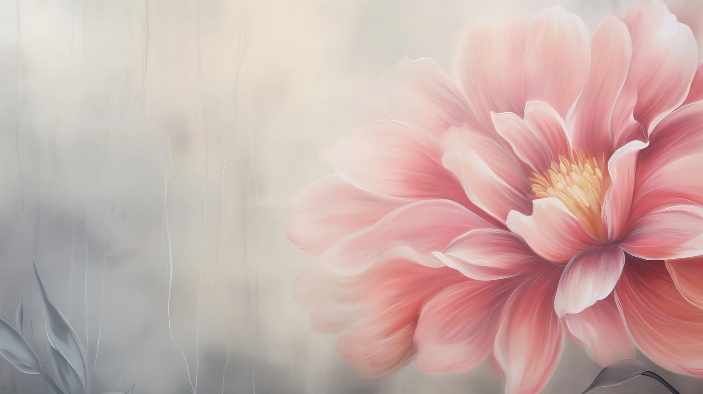 Prezentacja całego wzoru fototapety o nazwie Coral Bloom