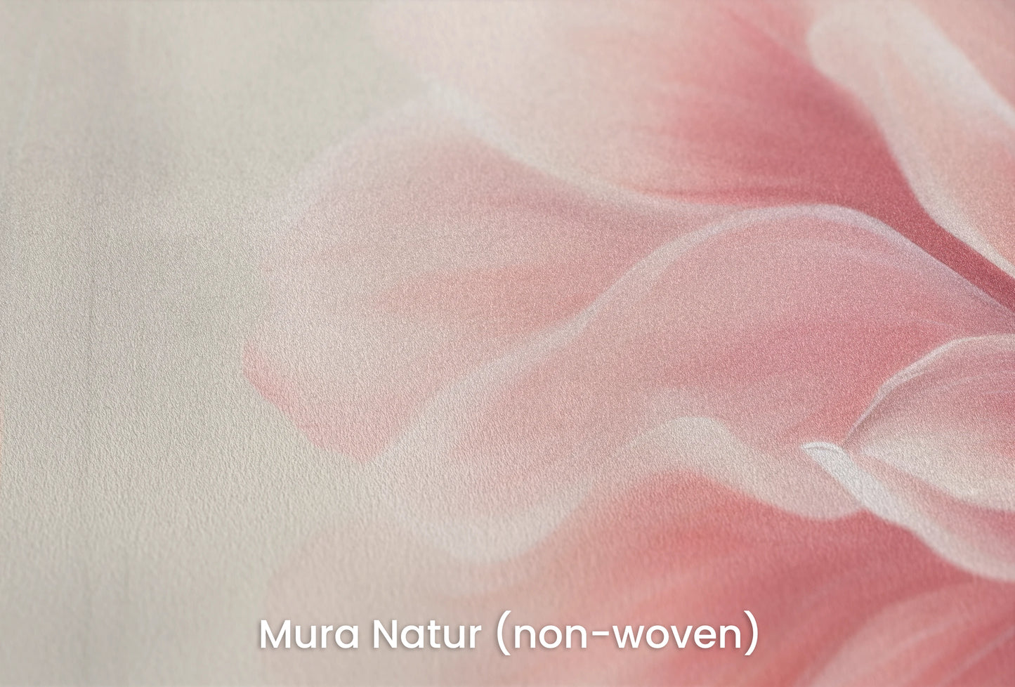 Zbliżenie na artystyczną fototapetę o nazwie Coral Bloom na podłożu Mura Natur (non-woven) - naturalne i ekologiczne podłoże.