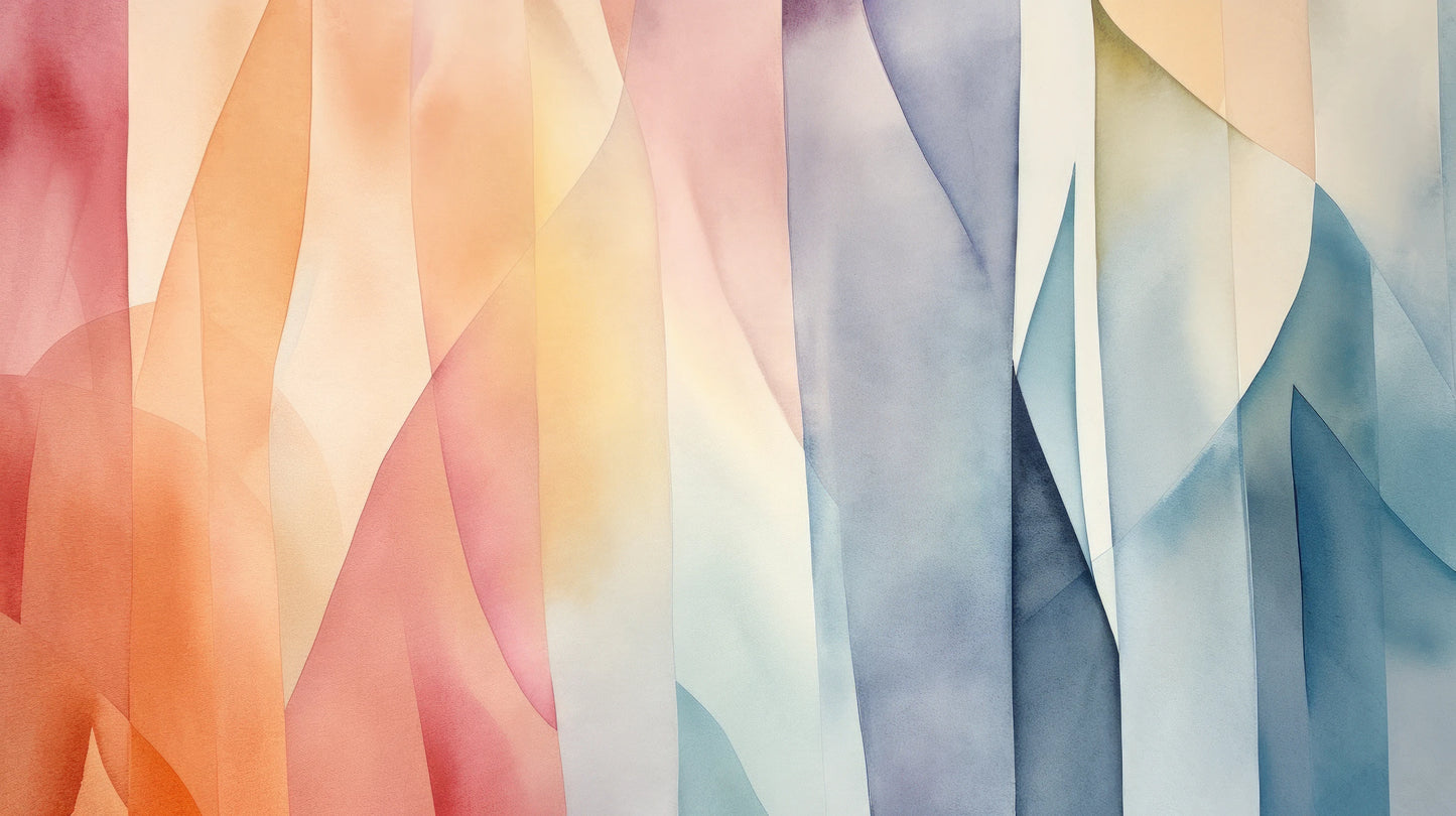 Prezentacja całego wzoru fototapety o nazwie Pastel Geometry