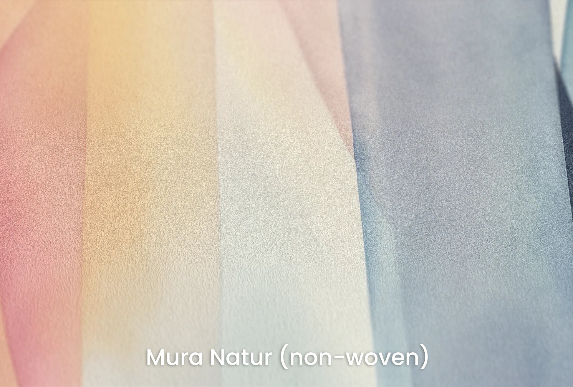 Zbliżenie na artystyczną fototapetę o nazwie Pastel Geometry na podłożu Mura Natur (non-woven) - naturalne i ekologiczne podłoże.