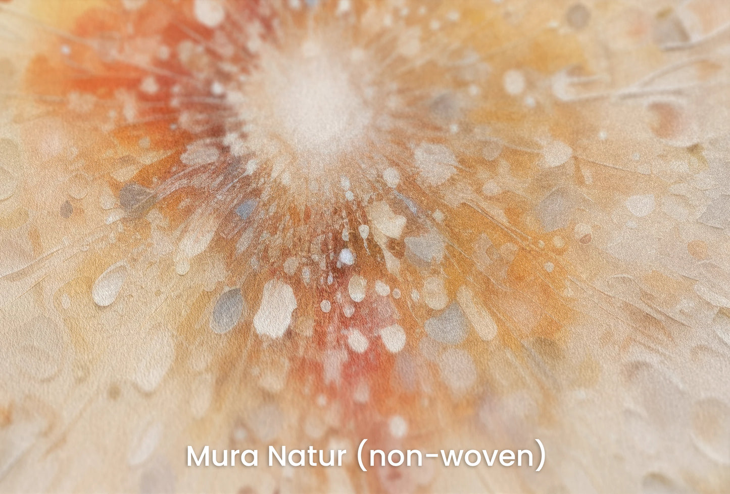 Zbliżenie na artystyczną fototapetę o nazwie Desert Bloom na podłożu Mura Natur (non-woven) - naturalne i ekologiczne podłoże.