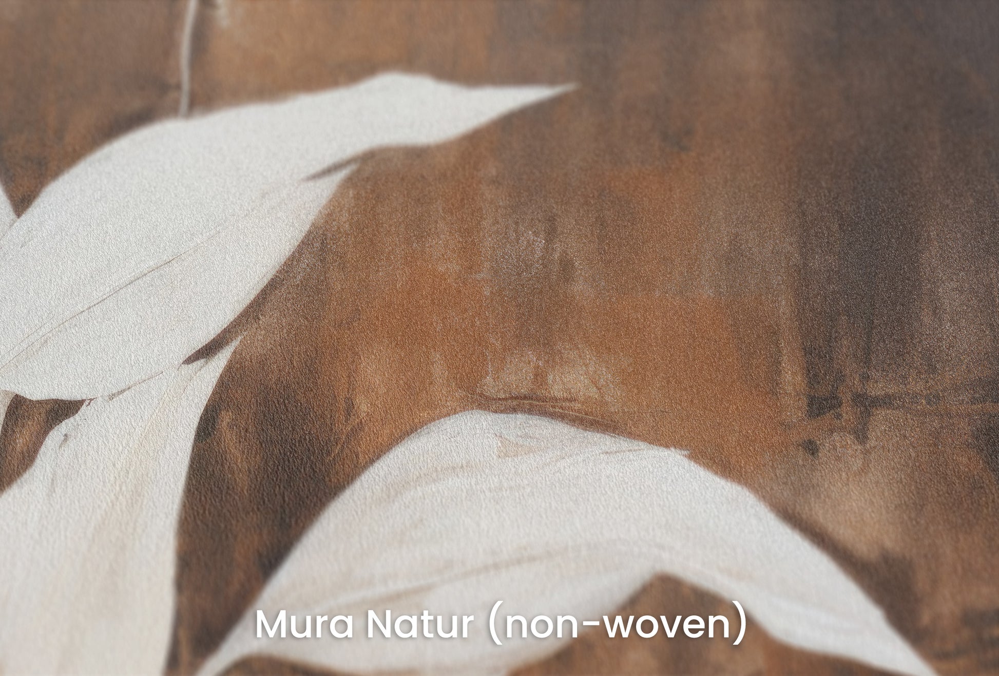 Zbliżenie na artystyczną fototapetę o nazwie Simplicity in Nature na podłożu Mura Natur (non-woven) - naturalne i ekologiczne podłoże.
