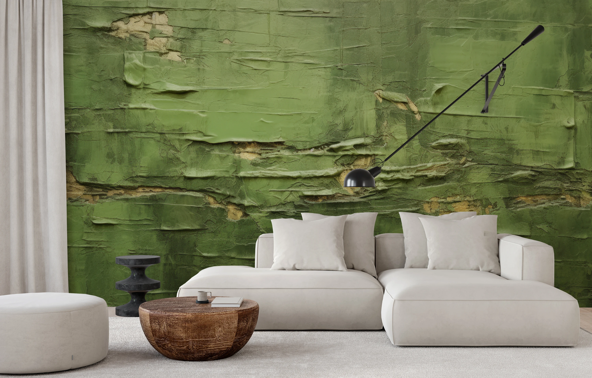 Fototapeta o nazwie Verdant Crumble użyta w aranzacji wnętrza.