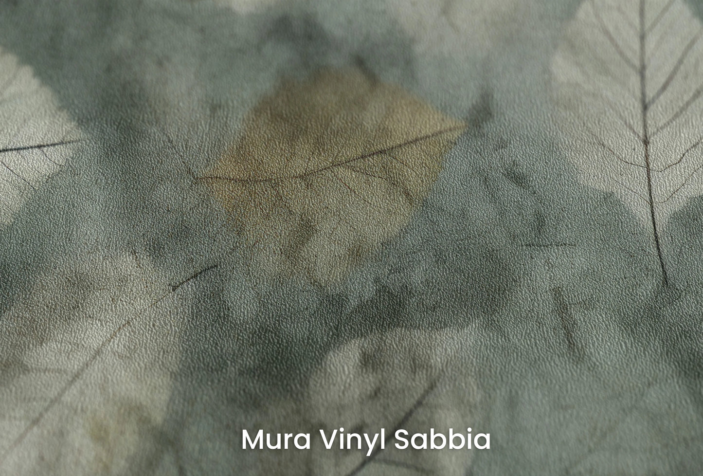 Zbliżenie na artystyczną fototapetę o nazwie Veiled Canopy na podłożu Mura Vinyl Sabbia struktura grubego ziarna piasku.