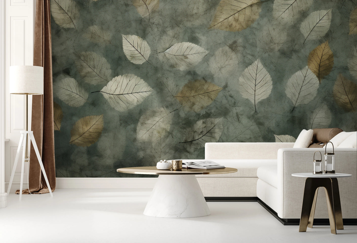 Fototapeta malowana o nazwie Veiled Canopy pokazana w aranżacji wnętrza.