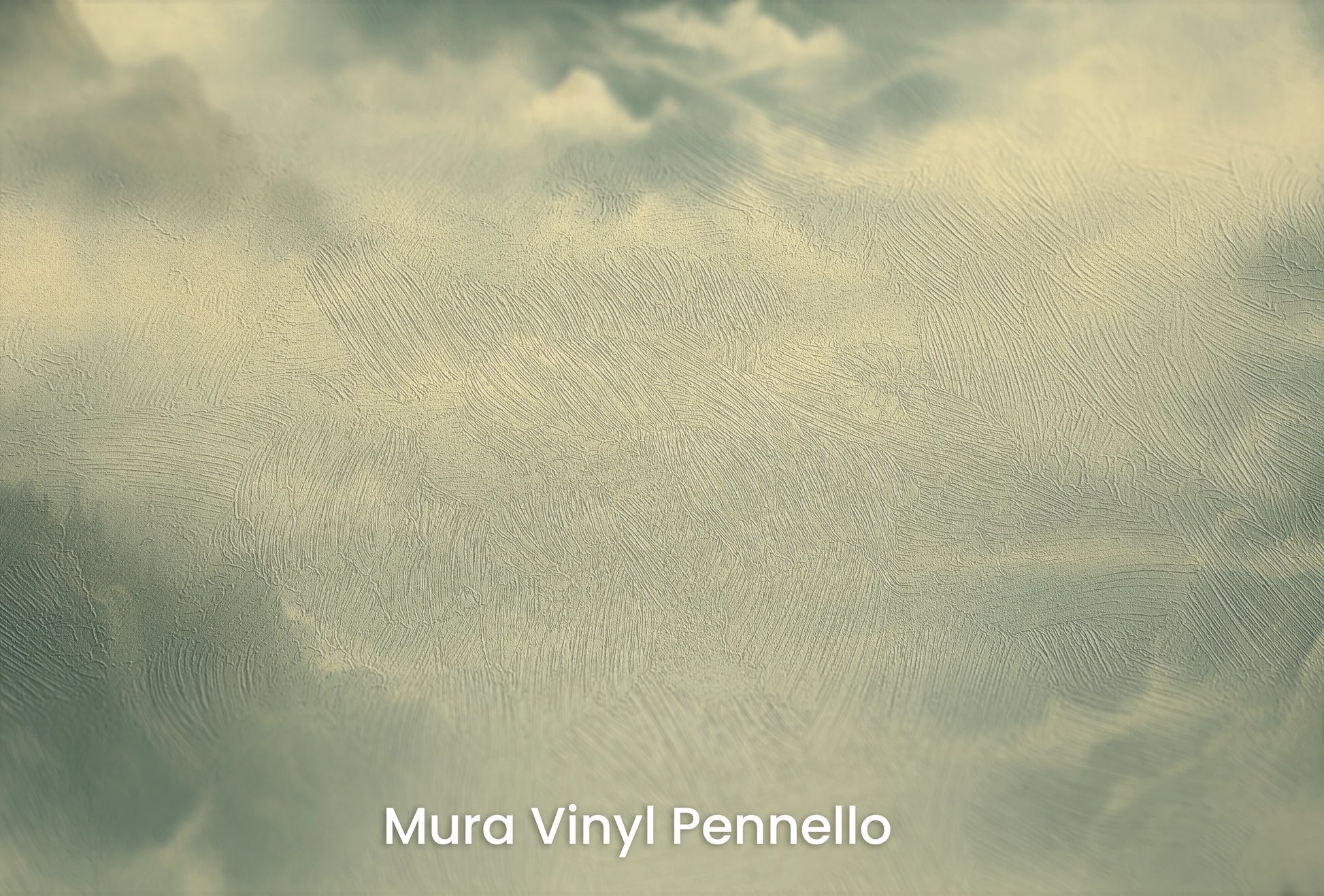 Zbliżenie na artystyczną fototapetę o nazwie Poranna Delikatność na podłożu Mura Vinyl Pennello - faktura pociągnięć pędzla malarskiego.