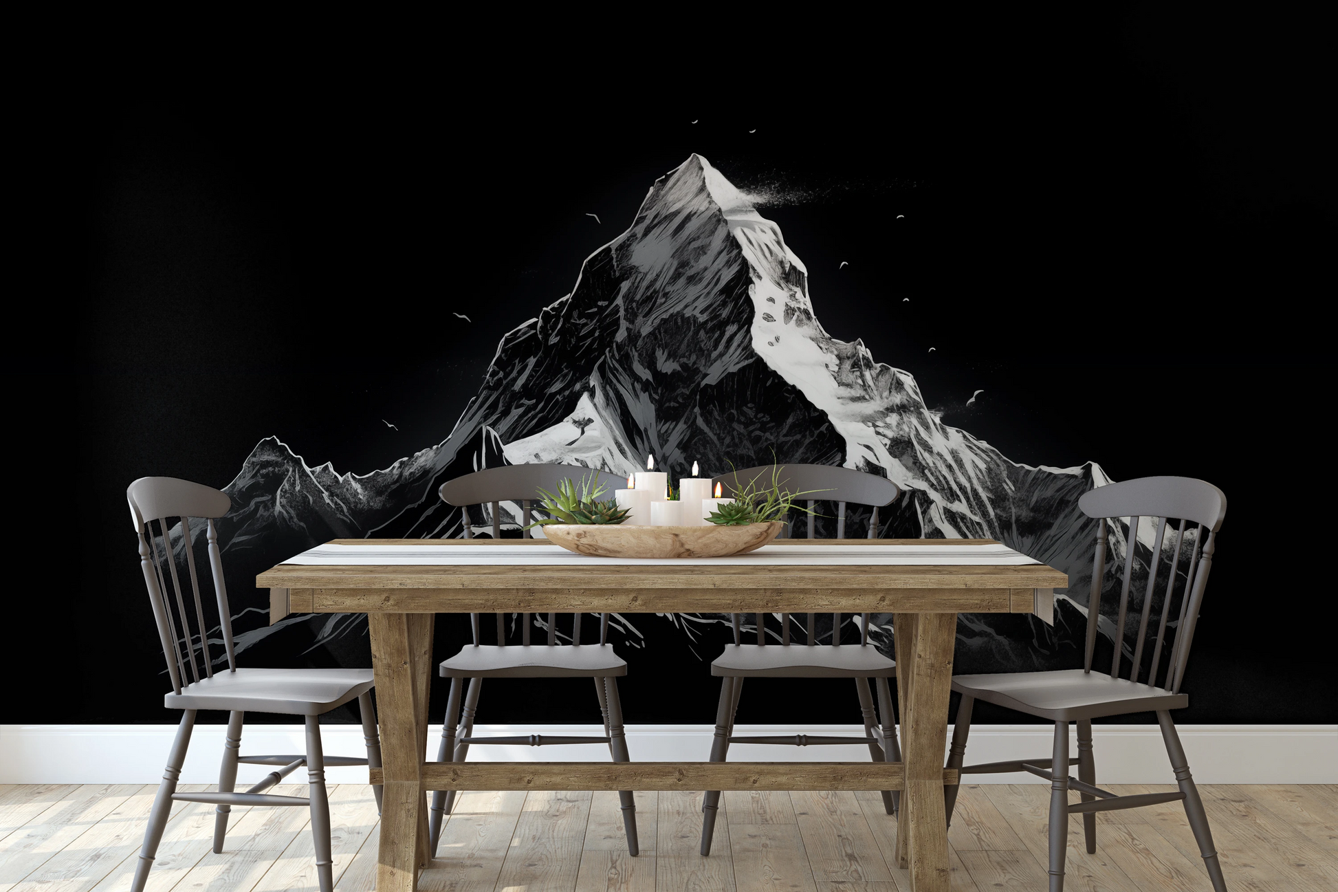 Fototapeta o nazwie Monochromatic Majesty użyta w aranzacji wnętrza.