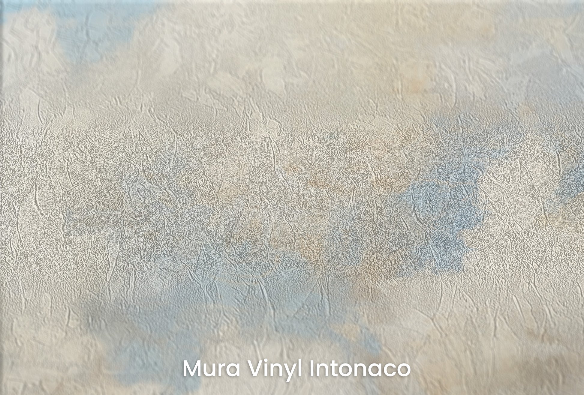 Zbliżenie na artystyczną fototapetę o nazwie SKYWARD SYMPHONY na podłożu Mura Vinyl Intonaco - struktura tartego tynku.