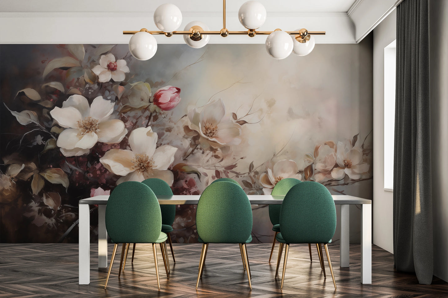 Fototapeta o nazwie Serene Magnolias użyta w aranzacji wnętrza.