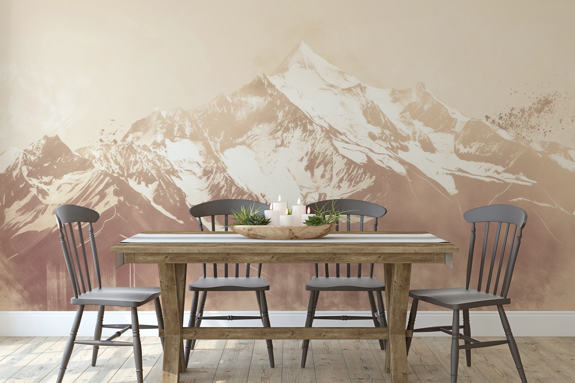 Fototapeta o nazwie Sepia Summit użyta w aranzacji wnętrza.