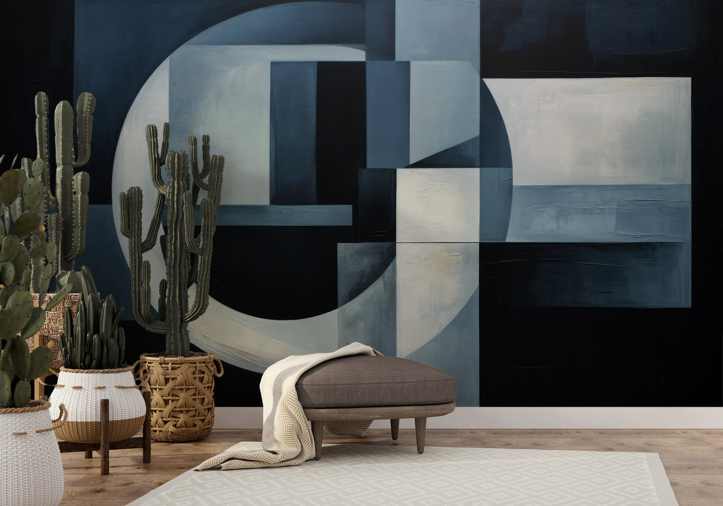 Fototapeta o nazwie Crescent Moon Geometry użyta w aranzacji wnętrza.