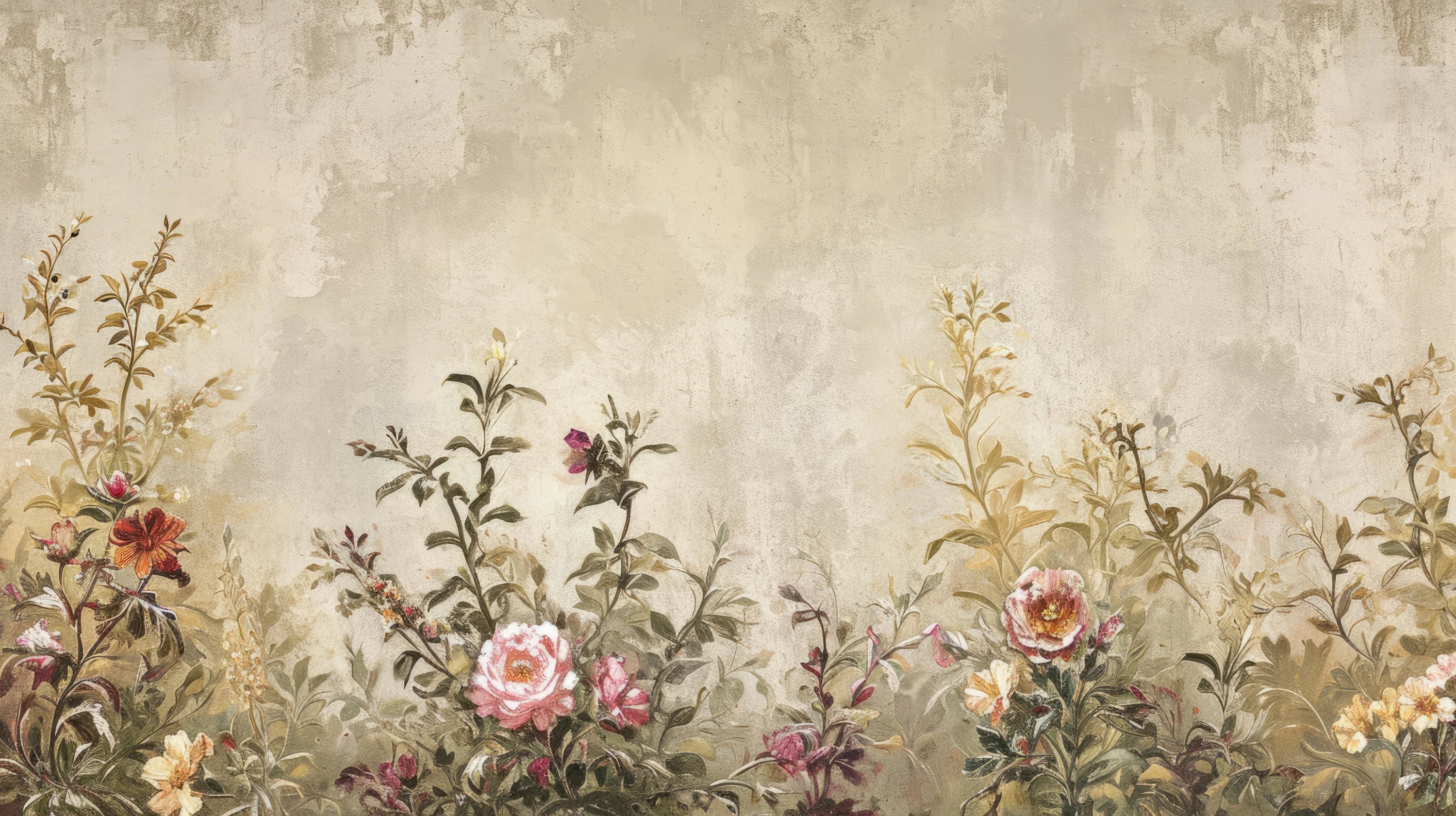 Pattern preview: Prezentacja całego wzoru fototapety o nazwie Renaissance Garden