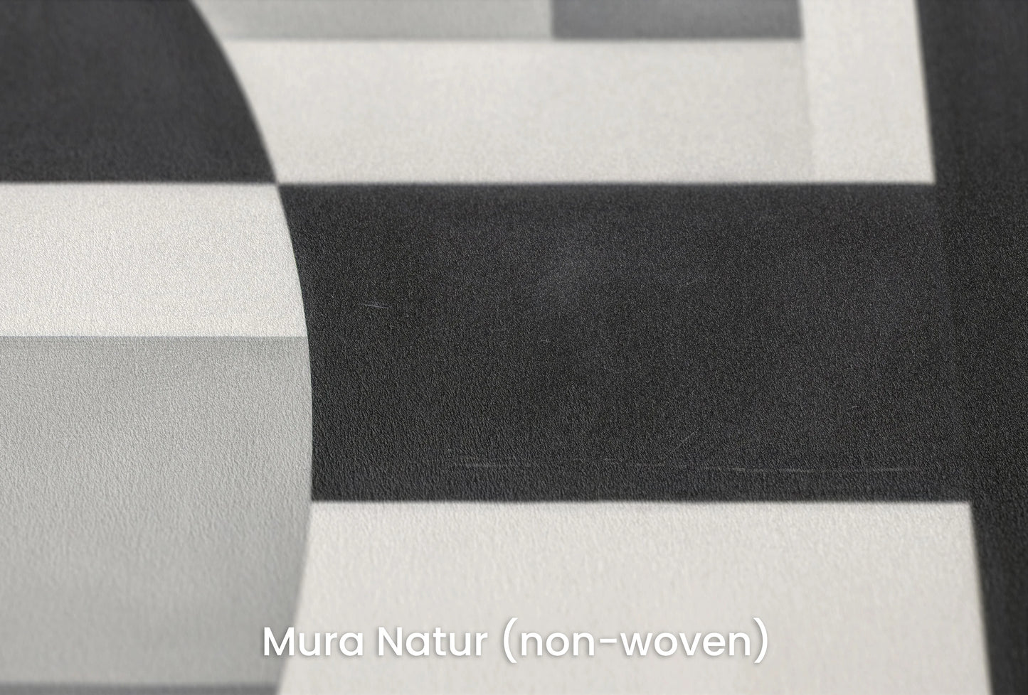 Zbliżenie na artystyczną fototapetę o nazwie Geometric Night and Day na podłożu Mura Natur (non-woven) - naturalne i ekologiczne podłoże.