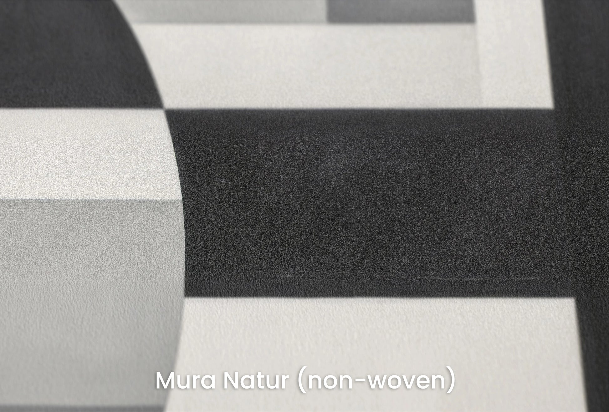 Zbliżenie na artystyczną fototapetę o nazwie Geometric Night and Day na podłożu Mura Natur (non-woven) - naturalne i ekologiczne podłoże.