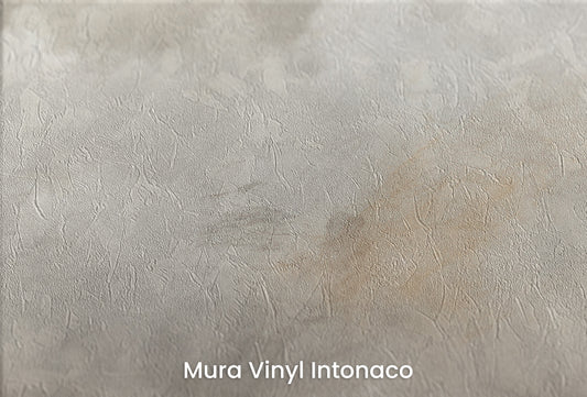 Zbliżenie na artystyczną fototapetę o nazwie STORM'S BREATH CANVAS na podłożu Mura Vinyl Intonaco - struktura tartego tynku.