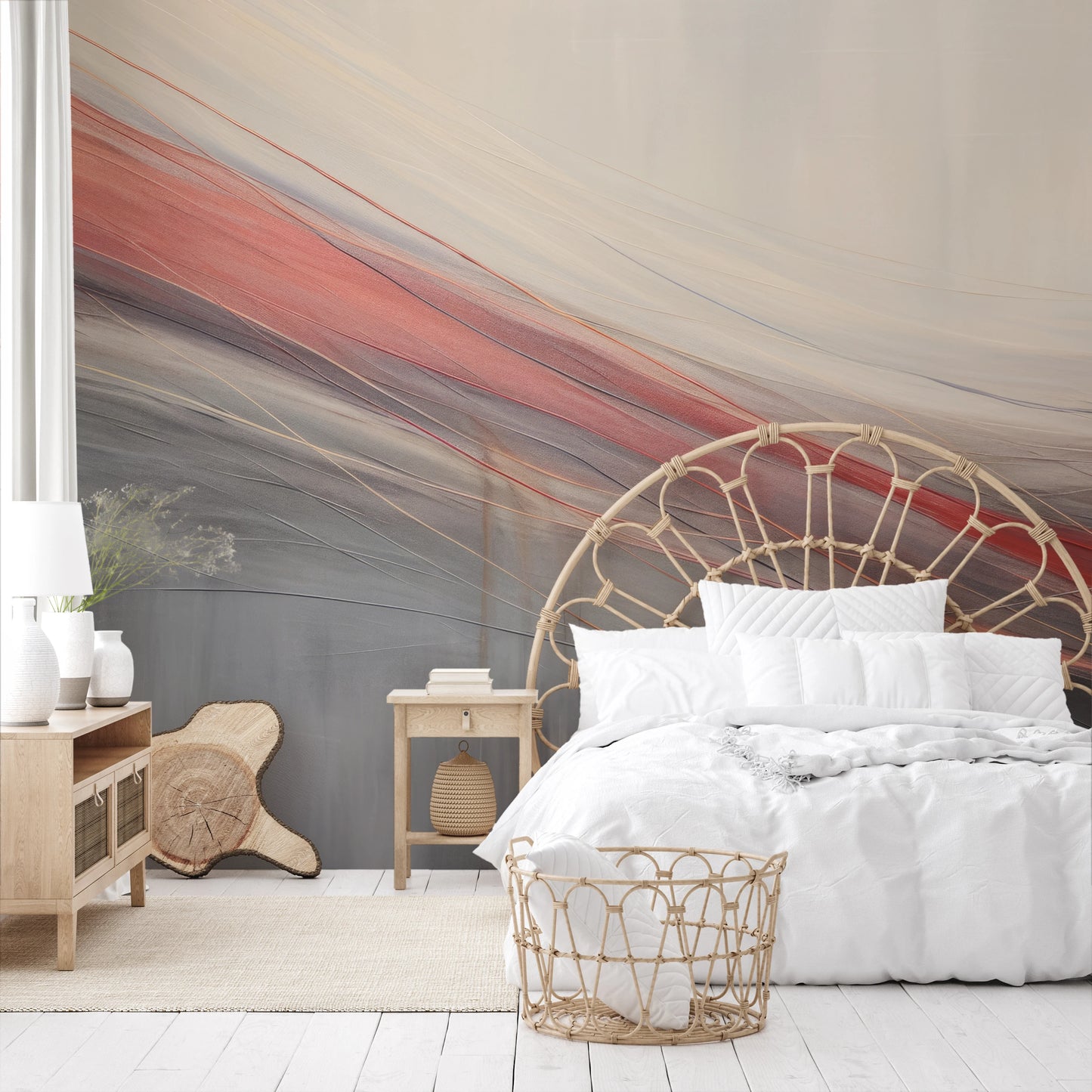 Fototapeta malowana o nazwie Rustic Elegance pokazana w aranżacji wnętrza.