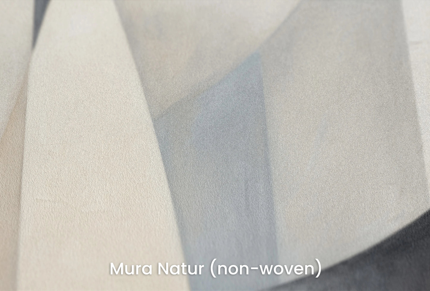 Zbliżenie na artystyczną fototapetę o nazwie Soft Geometric Blends na podłożu Mura Natur (non-woven) - naturalne i ekologiczne podłoże.