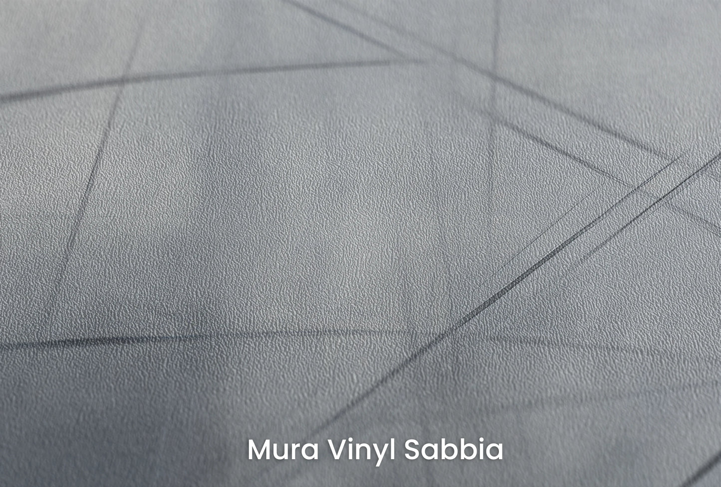 Zbliżenie na artystyczną fototapetę o nazwie Ephemeral Lines na podłożu Mura Vinyl Sabbia struktura grubego ziarna piasku.
