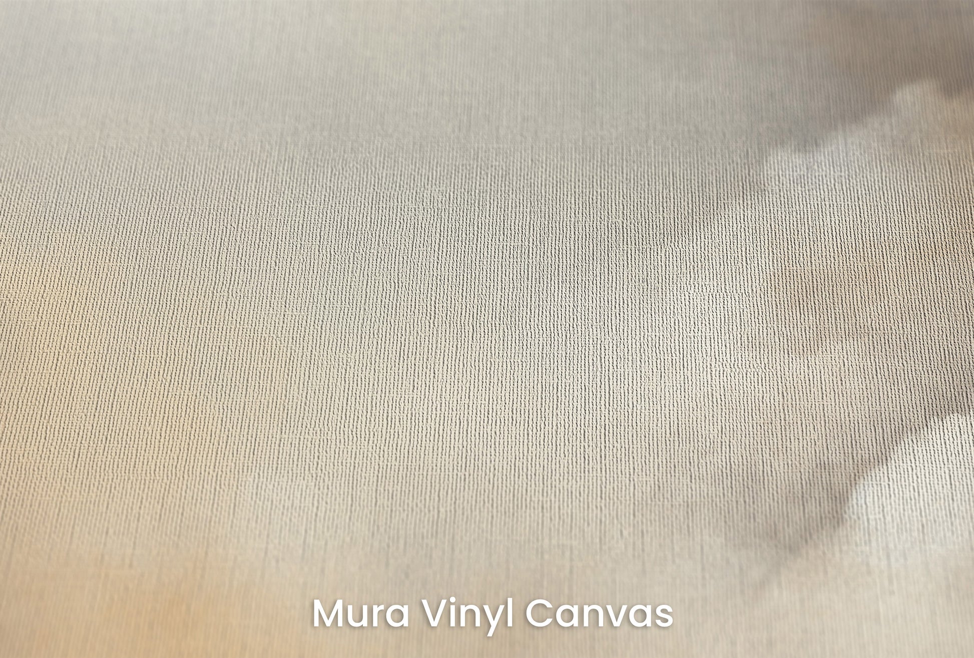 Zbliżenie na artystyczną fototapetę o nazwie LUMINOUS DREAMSCAPE HORIZON na podłożu Mura Vinyl Canvas - faktura naturalnego płótna.