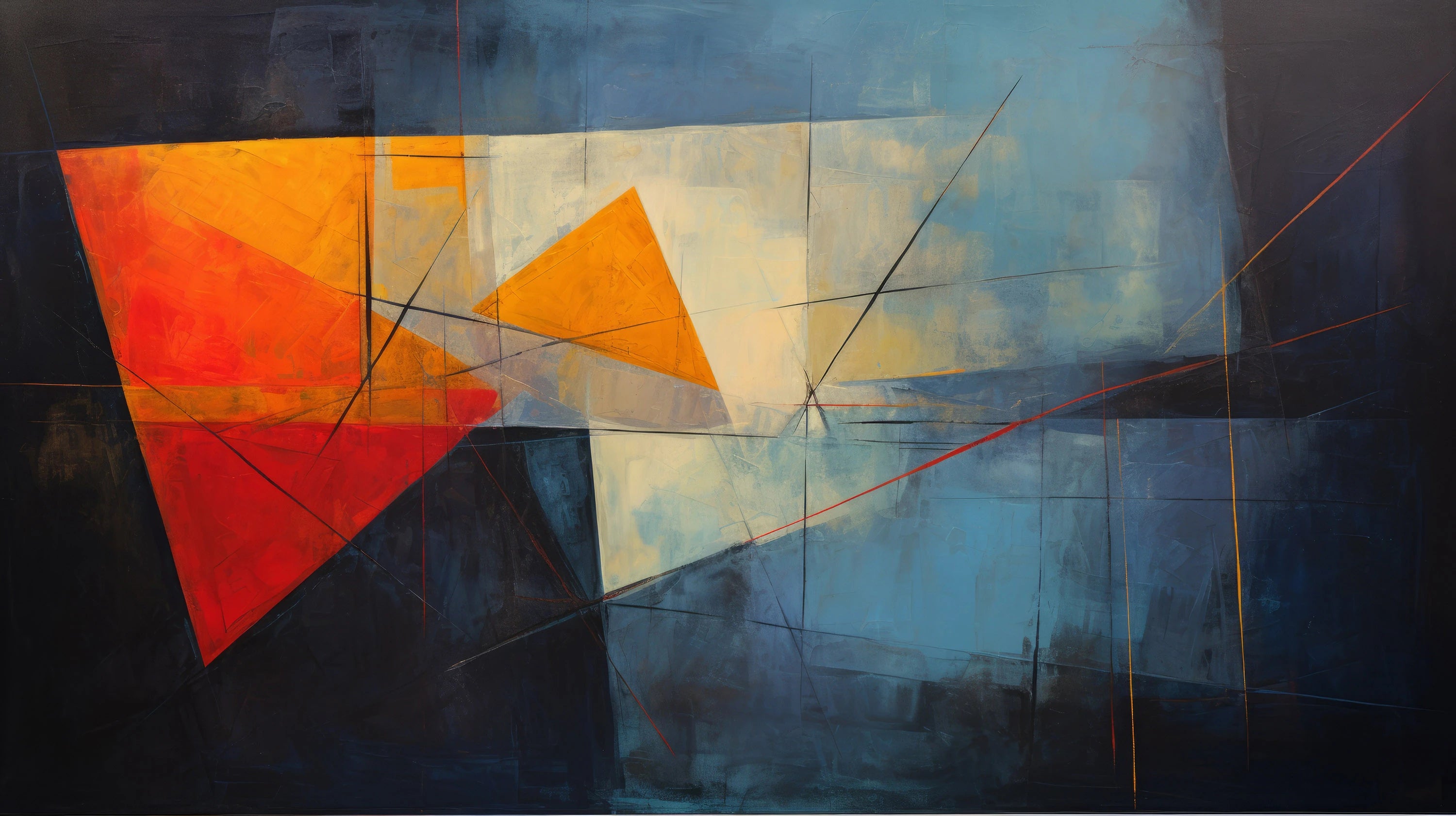 Podgląd wzoru: Prezentacja całego wzoru fototapety o nazwie Geometric Sunrise #2