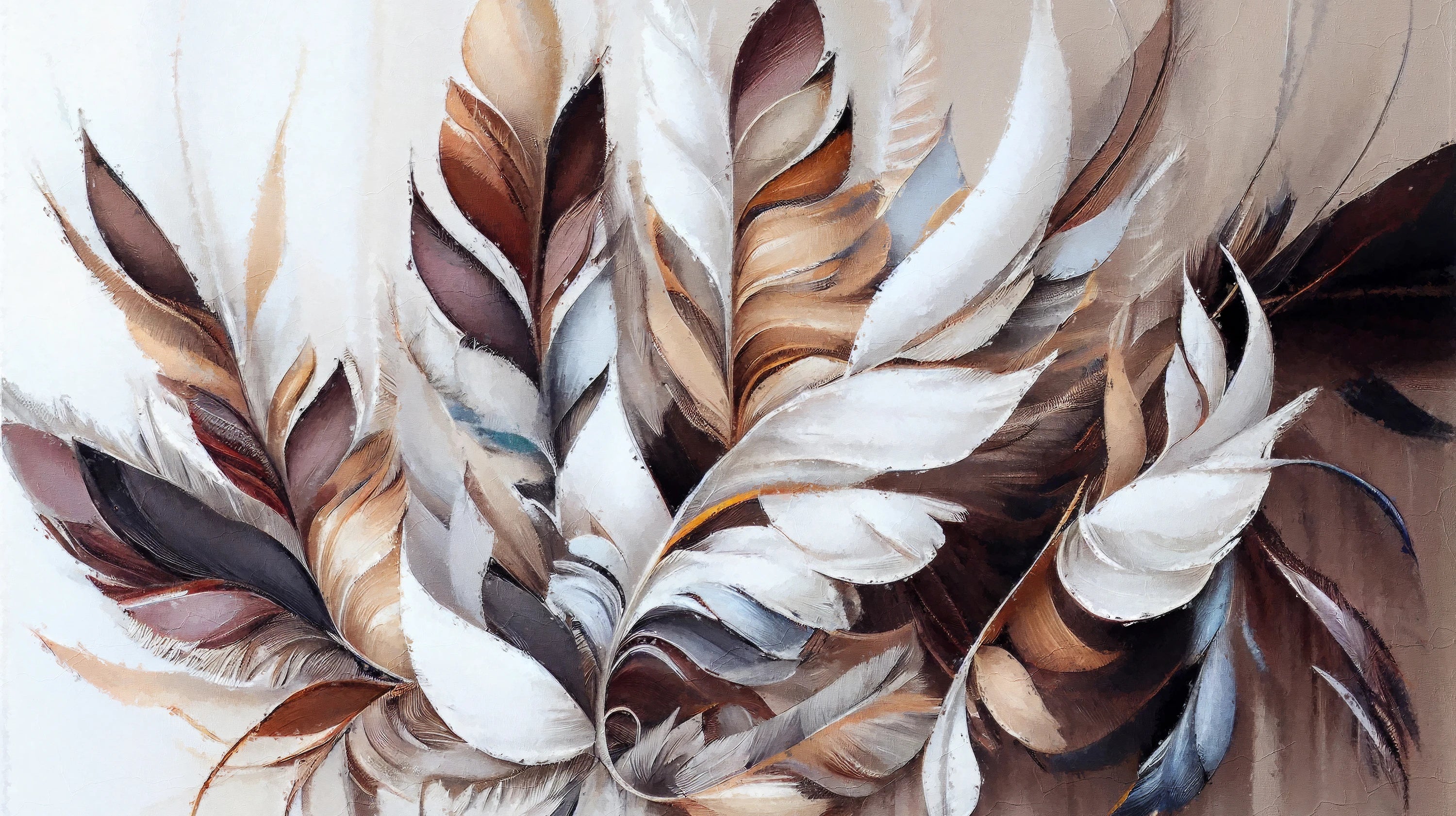 Pattern preview: Prezentacja całego wzoru fototapety o nazwie Creamy Whispers