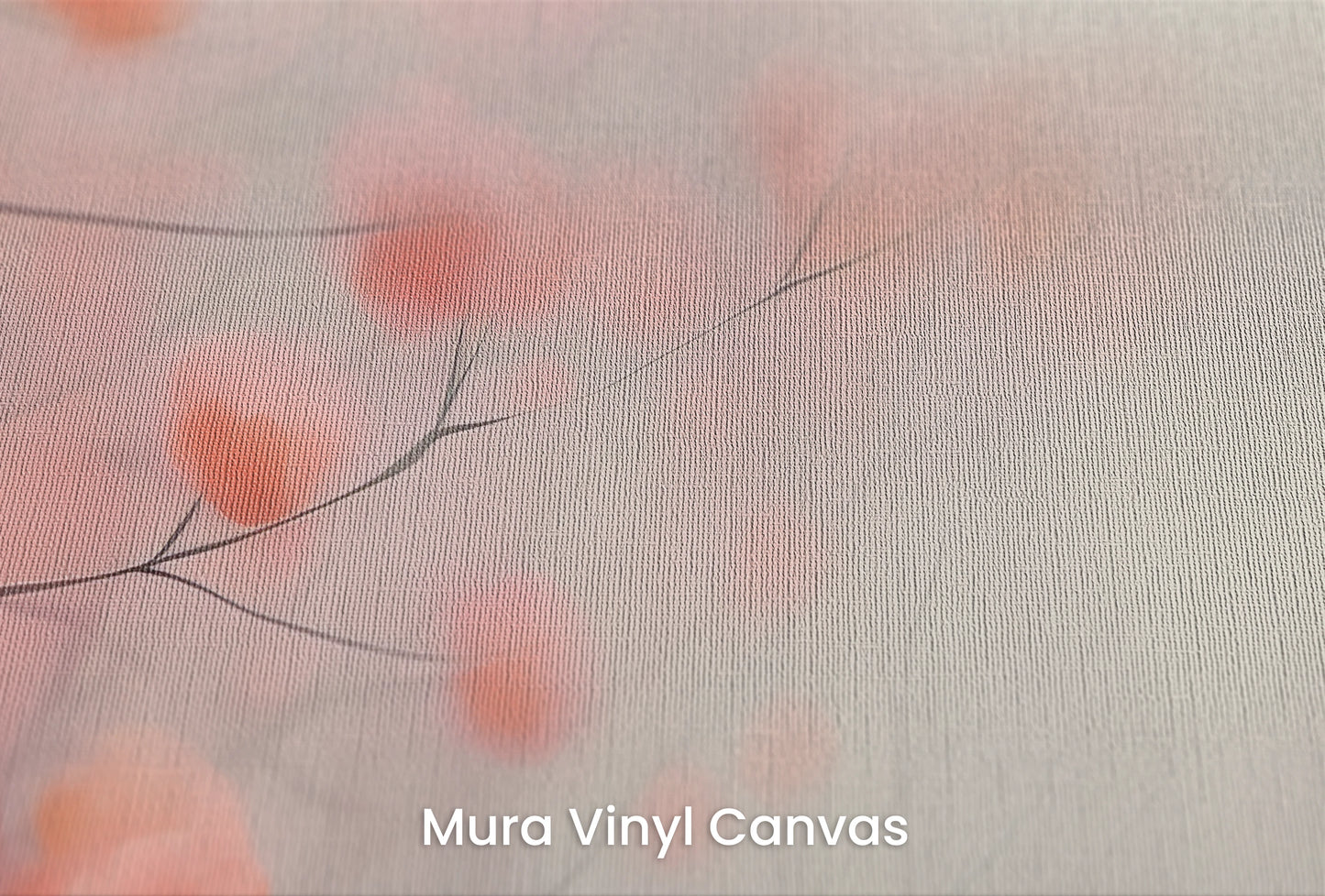 Zbliżenie na artystyczną fototapetę o nazwie Autumn Whisper #4 na podłożu Mura Vinyl Canvas - faktura naturalnego płótna.
