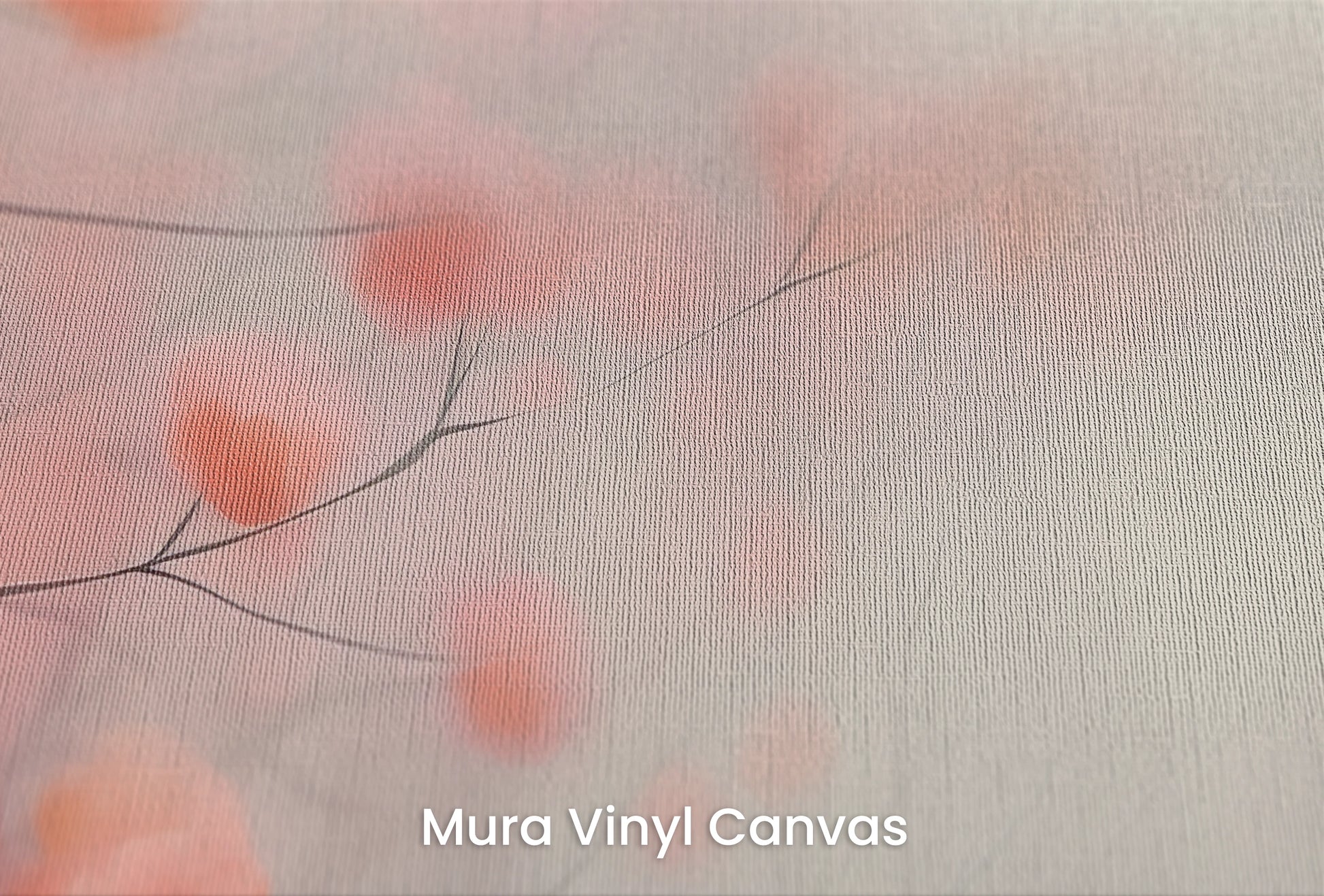 Zbliżenie na artystyczną fototapetę o nazwie Autumn Whisper #4 na podłożu Mura Vinyl Canvas - faktura naturalnego płótna.