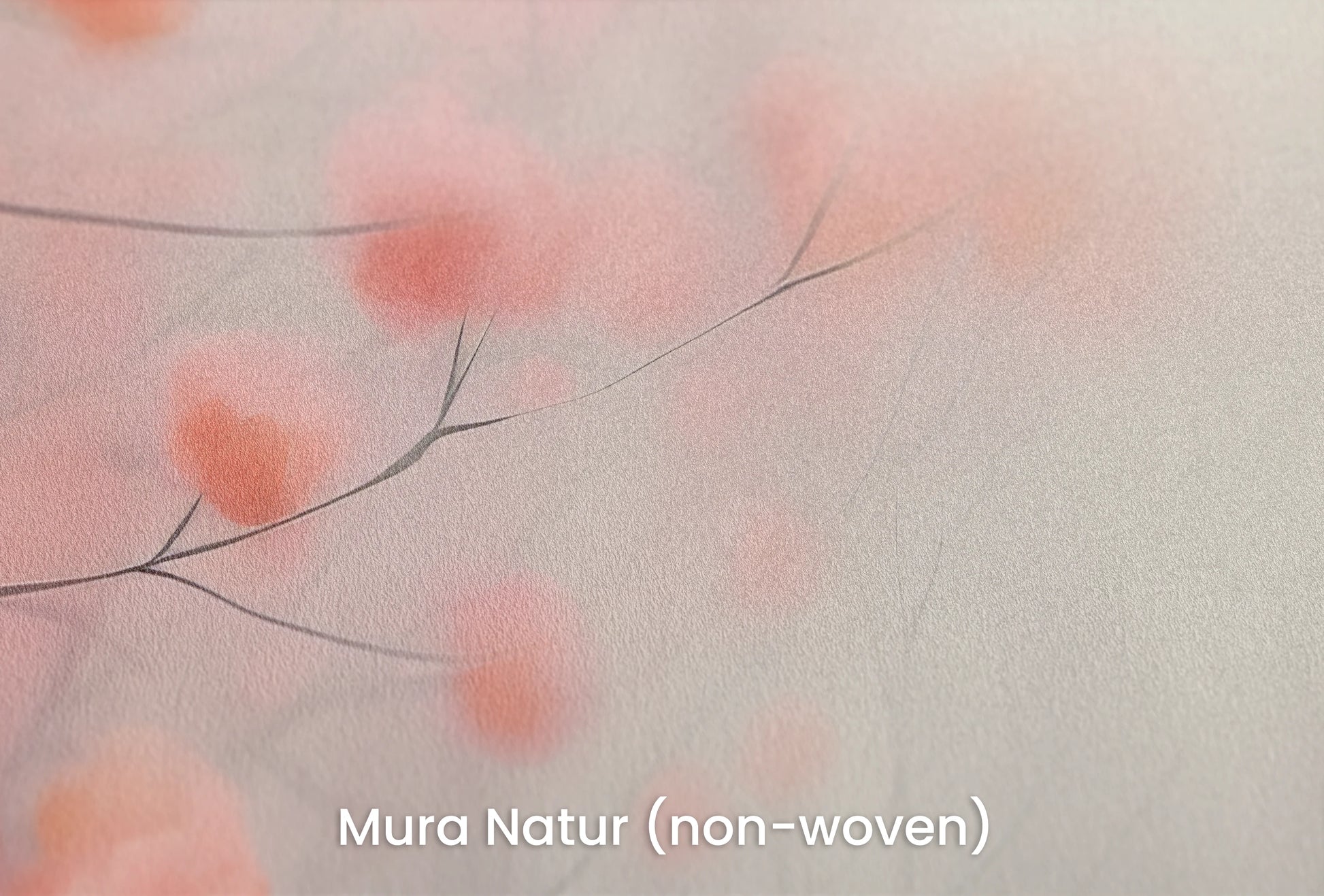 Zbliżenie na artystyczną fototapetę o nazwie Autumn Whisper #4 na podłożu Mura Natur (non-woven) - naturalne i ekologiczne podłoże.